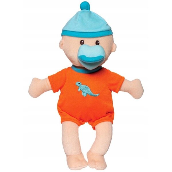 Manhattan Toy Dino Fan 29,2 cm große Stoffpuppe mit pädagogischem Zubehör