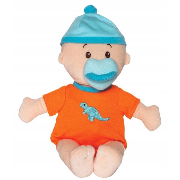 Manhattan Toy Dino Fan 29,2 cm große Stoffpuppe mit pädagogischem Zubehör