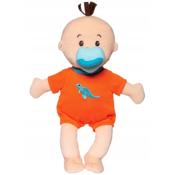 Manhattan Toy Dino Fan 29,2 cm große Stoffpuppe mit pädagogischem Zubehör