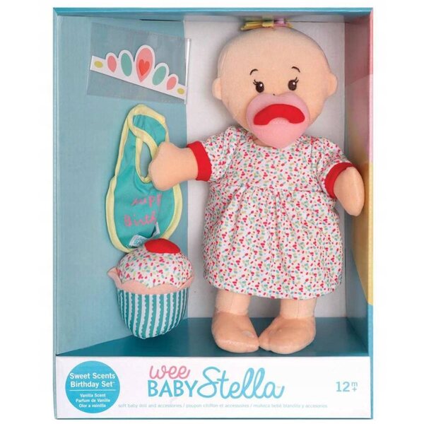 Manhattan Toy Wee Baby Stella Duftpuppen-Vanille-Pfirsich-Geburtstagsset