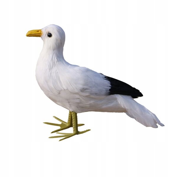 Realistischer künstlicher Vogel aus Polyethylen mit natürlichen Federn, 40 cm