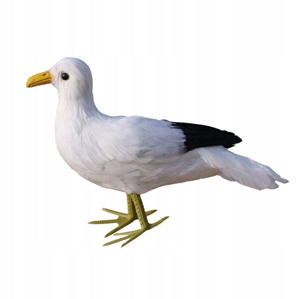 Realistischer künstlicher Vogel aus Polyethylen mit natürlichen Federn, 40 cm