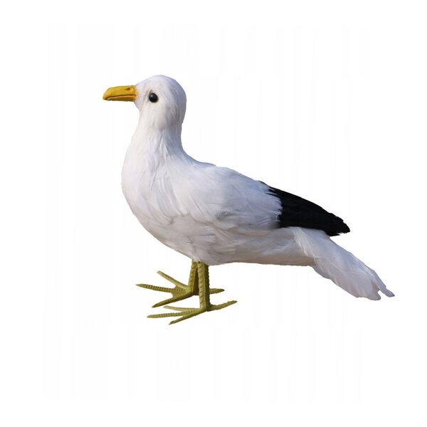 Realistischer künstlicher Vogel aus Polyethylen mit natürlichen Federn, 40 cm