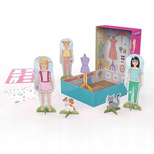Learning Resources PaperCraft Sweet Boutique - Bambole di carta e moda personalizzabile