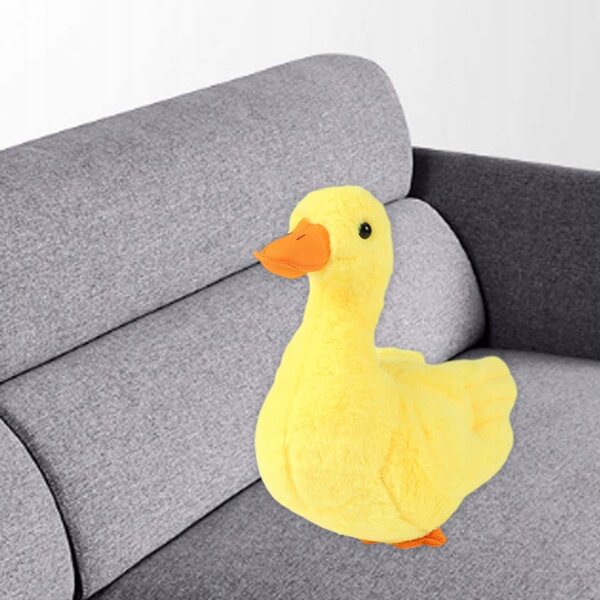 Pupazzo di Peluche Anatra Morbida 26 cm Giocattolo Soffice per Bambini e Decorazione