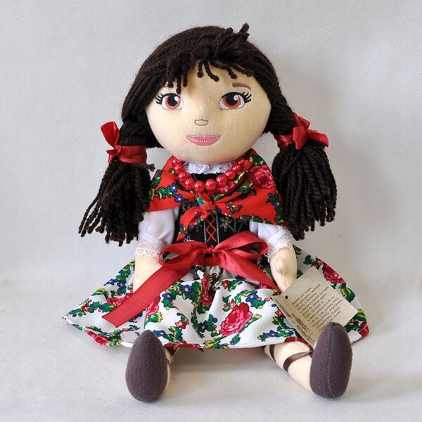 Bambola Highlander di Podhale 40 cm - Bambola tradizionale polacca per bambini 3+