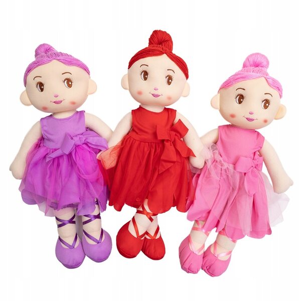 ASKATO Stoffpuppe Ballerina 53 cm – Spielzeug für Kinder ab 12 Monaten