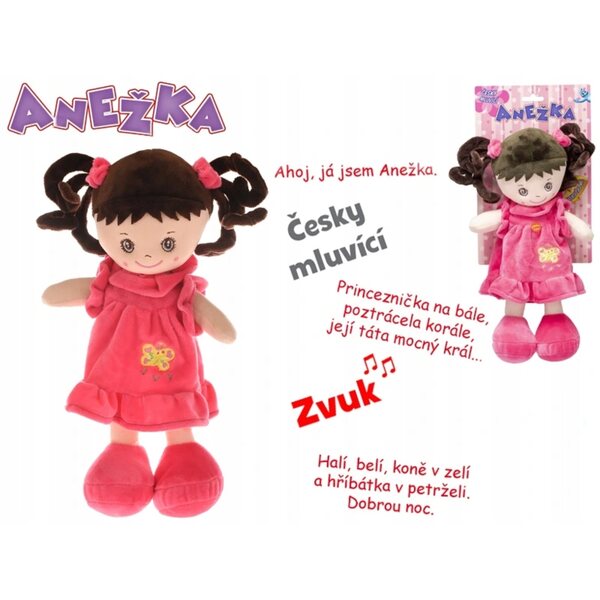 Agnieszka brünette Puppe 36 cm spricht und singt auf Polnisch