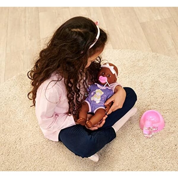 Simba New Born Babypuppe 30 cm mit Trink- und Pinkelfunktion, 4-teiliges Set