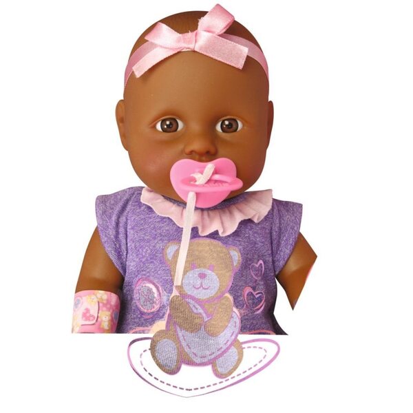 Simba New Born Babypuppe 30 cm mit Trink- und Pinkelfunktion, 4-teiliges Set