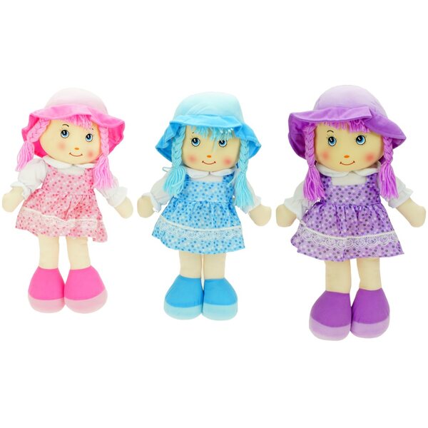 50cm LALKA SZMACIANKA BOBAS DZIEWCZYNKA 8558