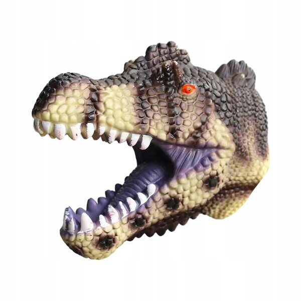 Pacynka Dino Spinosauro Verde Realistica per Bambini - Giocattolo Educativo