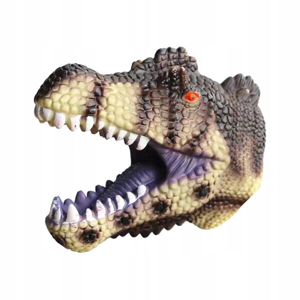 Pacynka Dino Spinosauro Verde Realistica per Bambini - Giocattolo Educativo