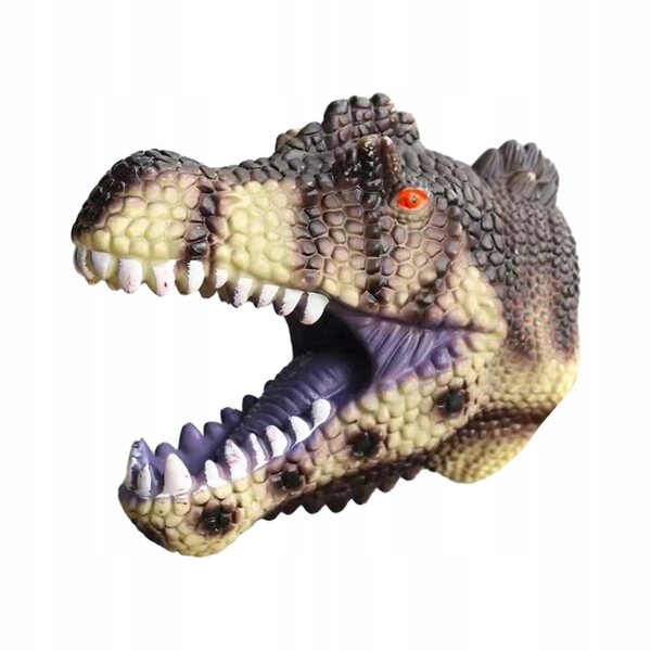 Pacynka Dino Spinosauro Verde Realistica per Bambini - Giocattolo Educativo