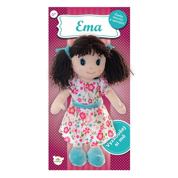 Bambola di stoffa Emma 40 cm con suoni e canzoni per neonati Teddies