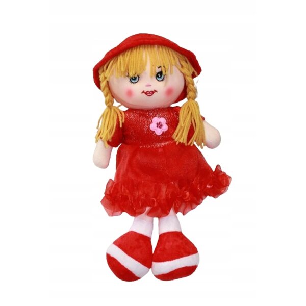 Bambola di Stoffa con Abito da Ballo 35cm con Cappellino 3 Colori Disponibili
