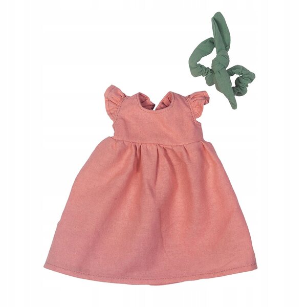 EcoBuds Rubens Barn Sommerpuppenkleidung aus rosa Bio-Baumwolle