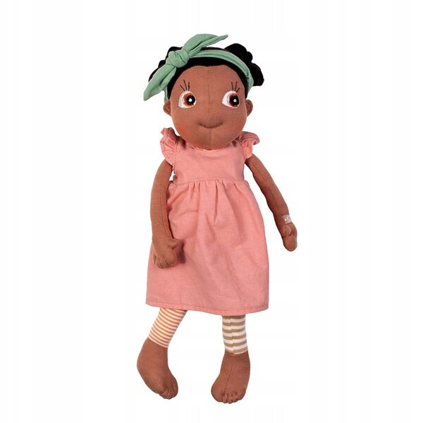 EcoBuds Rubens Barn Sommerpuppenkleidung aus rosa Bio-Baumwolle
