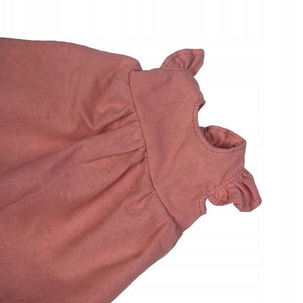 EcoBuds Rubens Barn Sommerpuppenkleidung aus rosa Bio-Baumwolle