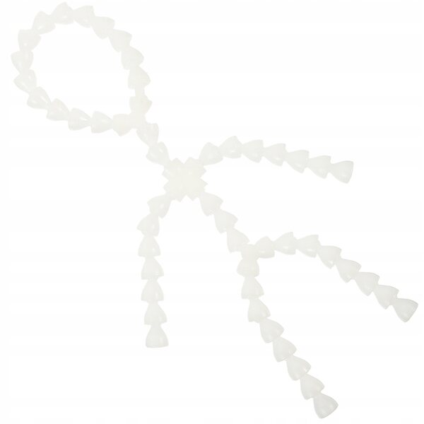 Scheletro flessibile bianco in plastica per creazione bambole e marionette