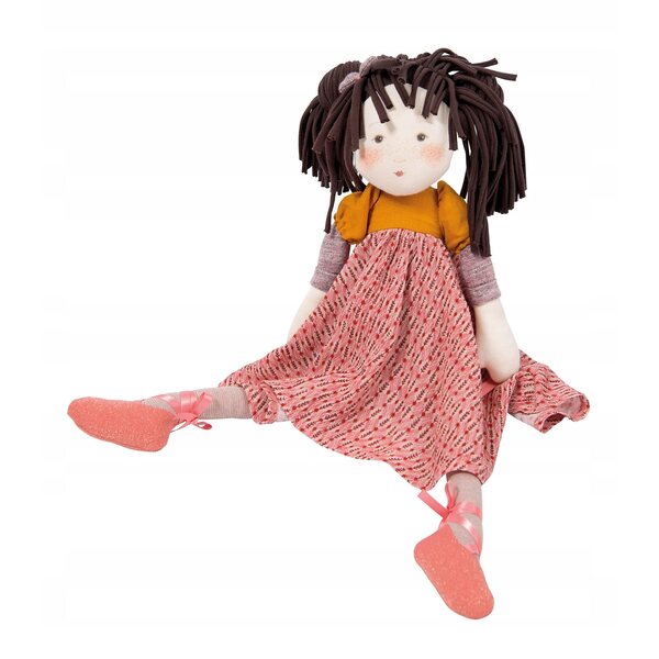 Moulin Roty Prunelle bambola 45 cm - Bambola di Stoffa Morbida per Bambini 12+