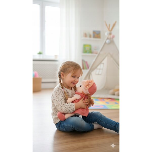 Lalķa Szmacianka 42 cm Morbida e Sicura per Neonati e Bambini