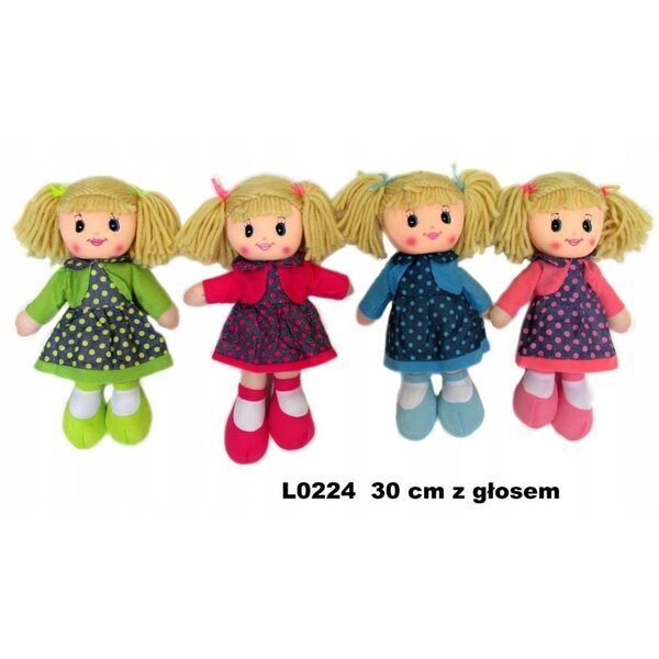Bambola di stoffa Sun-Day 30 cm con suoni per bambini da 3 anni