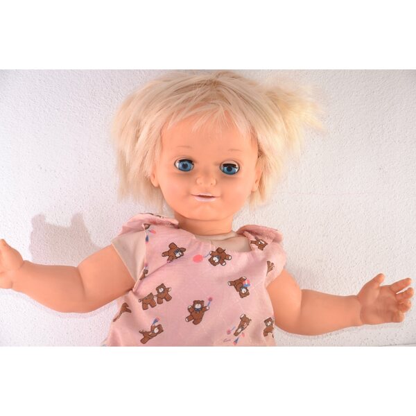 Bambola vintage Bebi Mia Gig Galoob 46 cm in tessuto del 1985