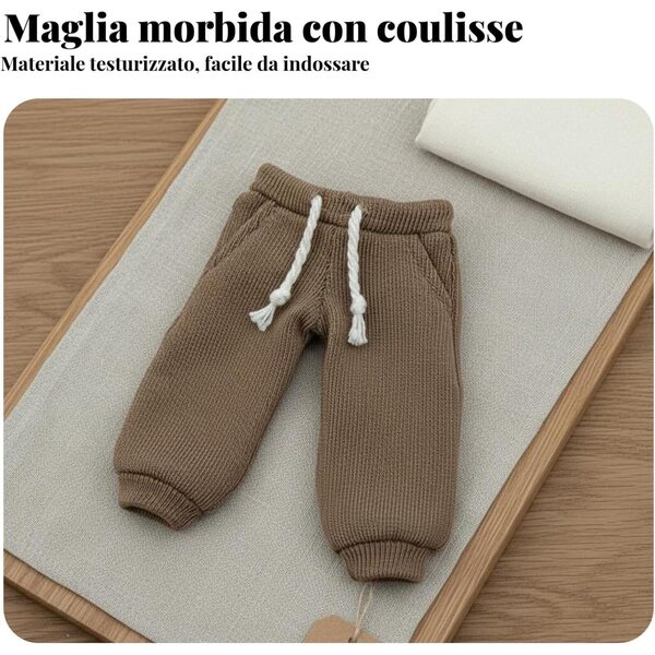 Pantaloni Bambola OB11 con Coulisse Blu Navy - Vestibilità Regolabile e Materiale Morbido