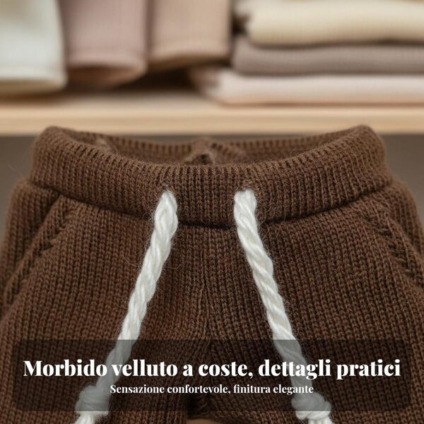 Pantaloni Bambola OB11 con Coulisse Blu Navy - Vestibilità Regolabile e Materiale Morbido