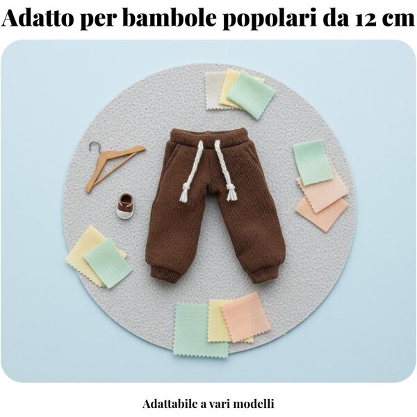 Pantaloni Bambola OB11 con Coulisse Blu Navy - Vestibilità Regolabile e Materiale Morbido