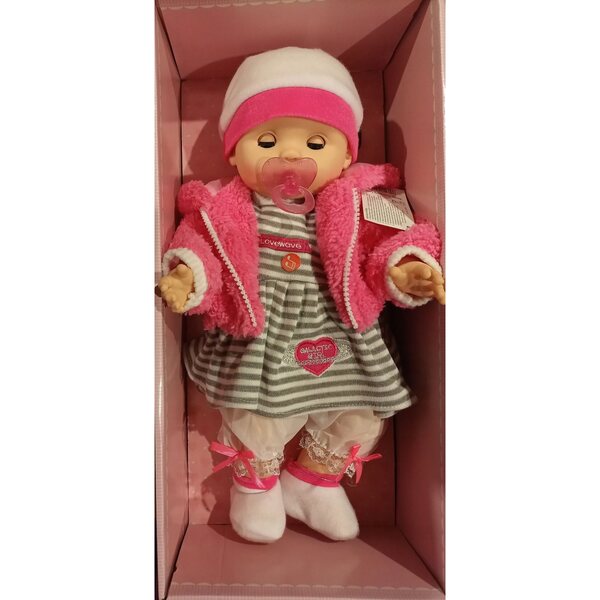 Baby Doll 40cm Interattiva che Parla Polacco con Suoni Realistici