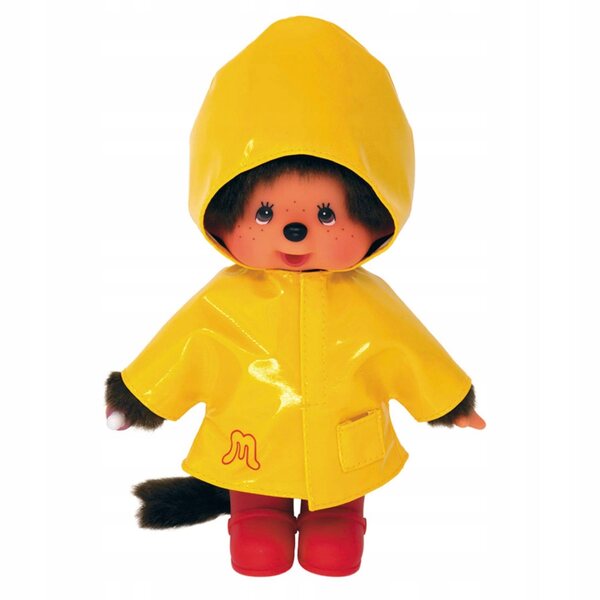 Monchhichi Bandai gelbes 20 cm großes Plüschtier für Kinder ab 2 Jahren