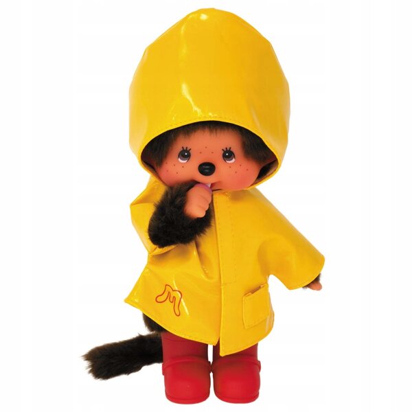 Monchhichi Bandai gelbes 20 cm großes Plüschtier für Kinder ab 2 Jahren
