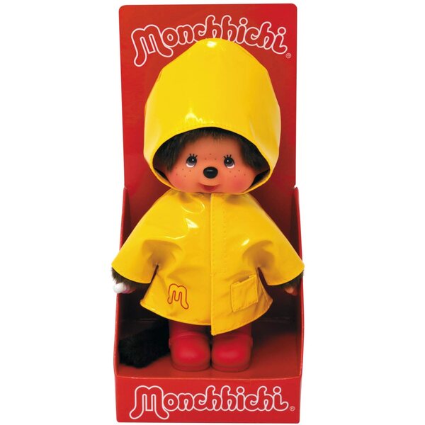 Monchhichi Bandai gelbes 20 cm großes Plüschtier für Kinder ab 2 Jahren