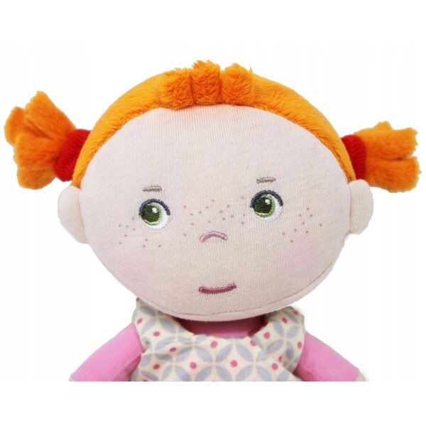 Roya - Morbida bambola di stoffa in pile soffice 25 cm con capelli rossi