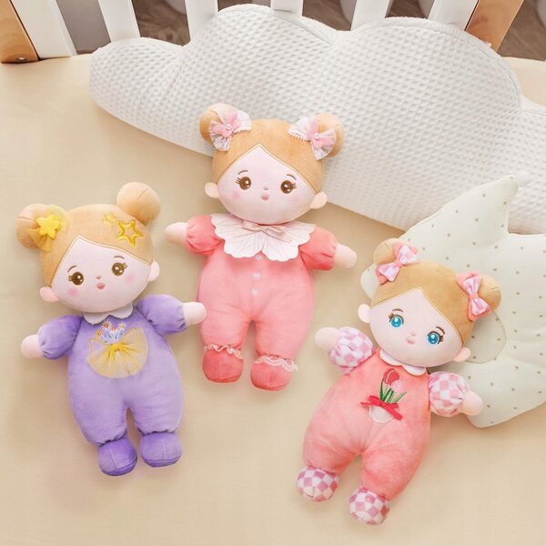 Lalola Morbida per Neonati 25 cm in Tessuto Rosa – Giocattolo Morbido per Bambini