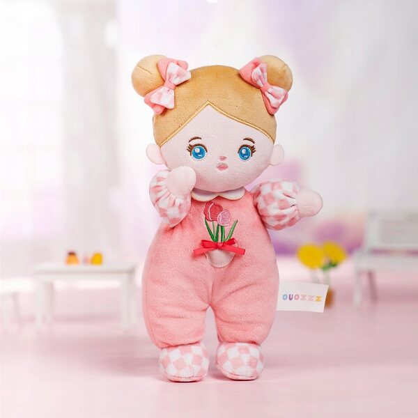 Lalola Morbida per Neonati 25 cm in Tessuto Rosa – Giocattolo Morbido per Bambini
