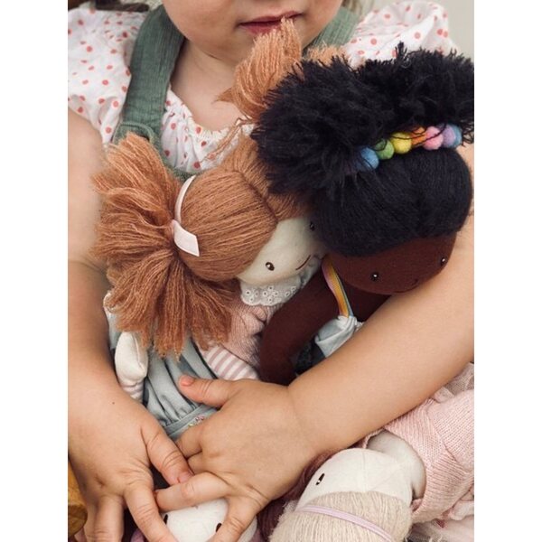 Esme ThreadBear Design Puppe 35 cm weiche Baumwollpuppe für Kinder