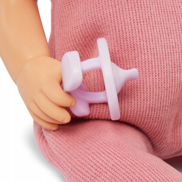 LullaBaby Bambolina con morbida cesta Navicella 35 cm per la prima infanzia