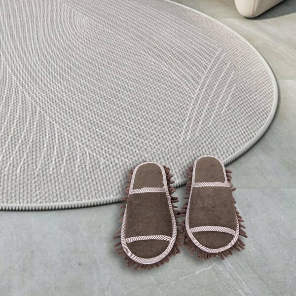 Braune Unisex-Putzpantoffeln: bequem, weich, wiederverwendbar