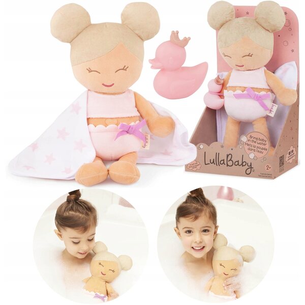 LULLABABY LALKA PRZYTULANKA MASKOTKA DO KĄPIELI +KACZUSZKA +RĘCZNIK