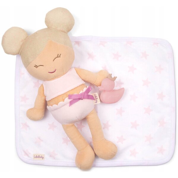 LULLABABY LALKA PRZYTULANKA MASKOTKA DO KĄPIELI +KACZUSZKA +RĘCZNIK