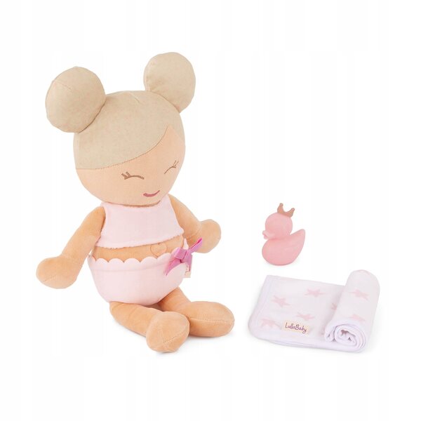 LULLABABY LALKA PRZYTULANKA MASKOTKA DO KĄPIELI +KACZUSZKA +RĘCZNIK