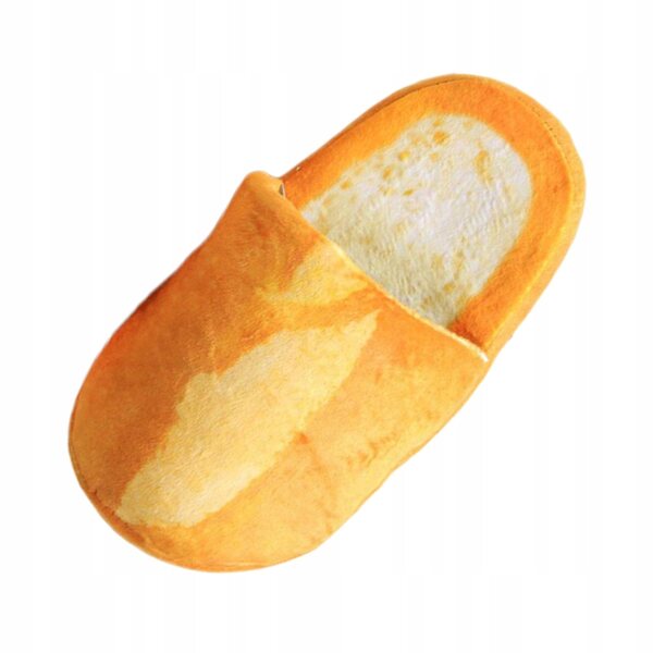 Pantofole in peluche antiscivolo stile pane morbido unisex 39-42