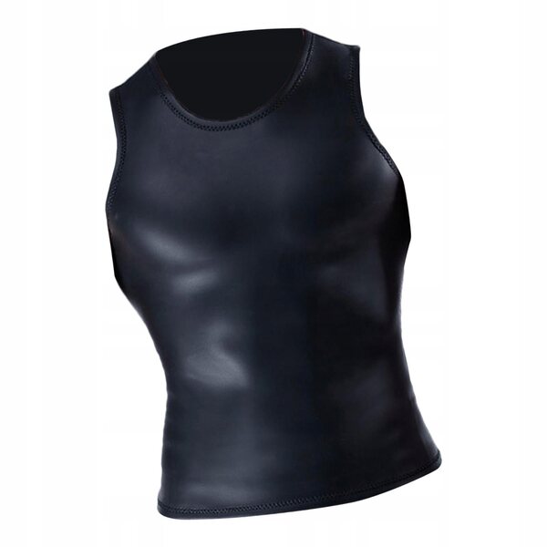 Herren-Neoprenweste zum Tauchen und Wassersport, Schwarz