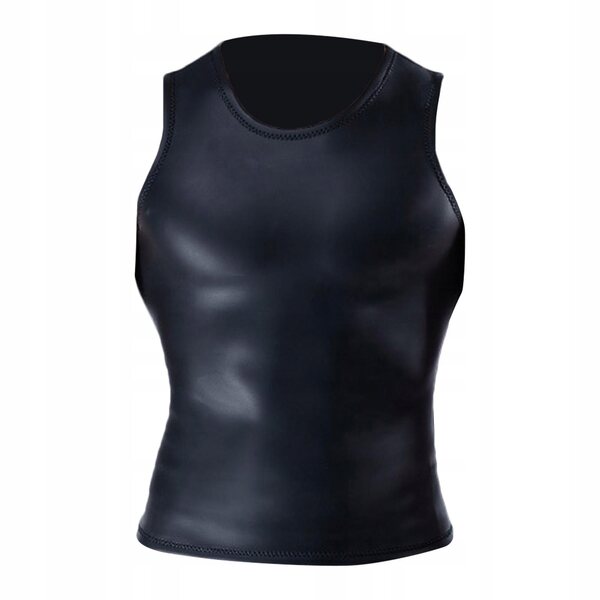 Herren-Neoprenweste zum Tauchen und Wassersport, Schwarz