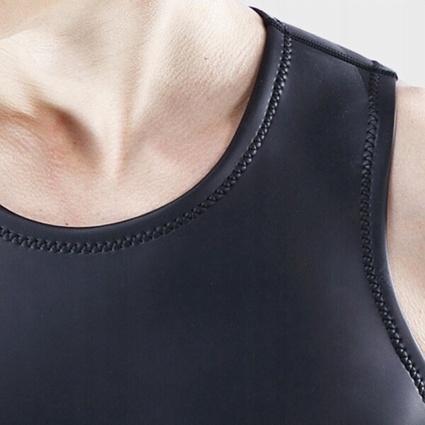 Herren-Neoprenweste zum Tauchen und Wassersport, Schwarz
