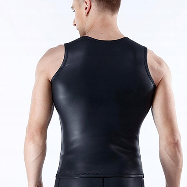 Herren-Neoprenweste zum Tauchen und Wassersport, Schwarz