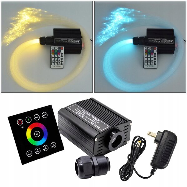 Glasfaser-LED-Engine mit Touch-Controller, RGB-Licht und Intensitätsanpassung